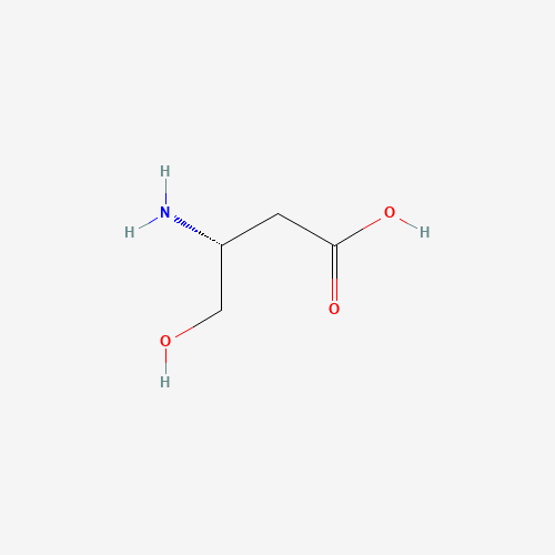(3R)-3-amino-4-hydroxybutanoic acid (CAS: 16504-56-6) - Chemical Structure and Molecular Formula 
