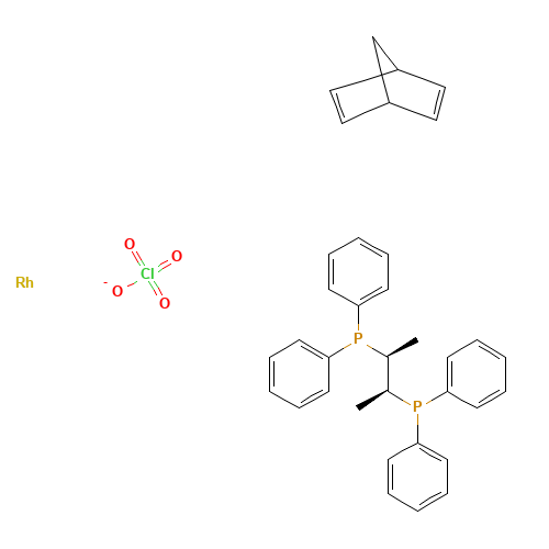 bicyclo[2.2.1]hepta-2,5-diene;[(2S,3S)-3-diphenylphosphanylbutan-2-yl]-diphenylphosphane;rhodium;perchlorate (CAS: 65012-74-0) - Related Chemical Product