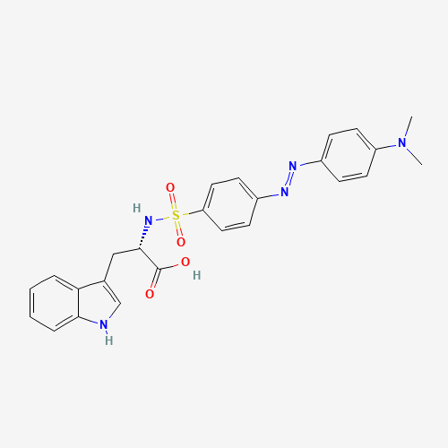 (2S)-2-[[4-[[4-(dimethylamino)phenyl]diazenyl]phenyl]sulfonylamino]-3-(1H-indol-3-yl)propanoic acid (CAS: 97685-00-2) - Related Chemical Product