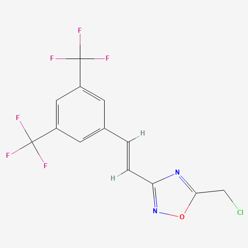 3-[(E)-2-[3,5-bis(trifluoromethyl)phenyl]ethenyl]-5-(chloromethyl)-1,2,4-oxadiazole (CAS: 646989-58-4) - Related Chemical Product