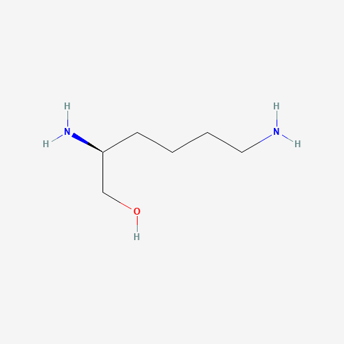 (2S)-2,6-diaminohexan-1-ol (CAS: 110690-36-3) - Chemical Structure and Molecular Formula 