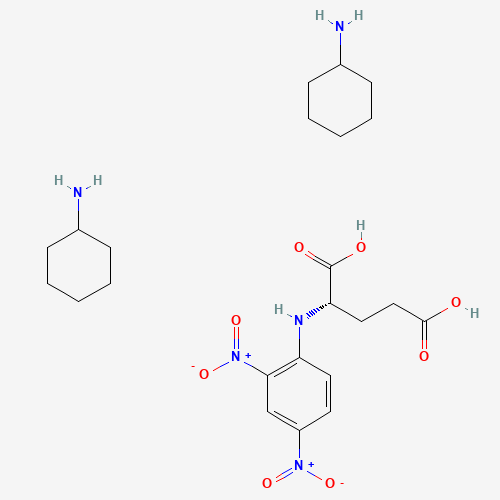 cyclohexanamine;(2S)-2-(2,4-dinitroanilino)pentanedioic acid (CAS: 102783-75-5) - Chemical Structure and Molecular Formula 