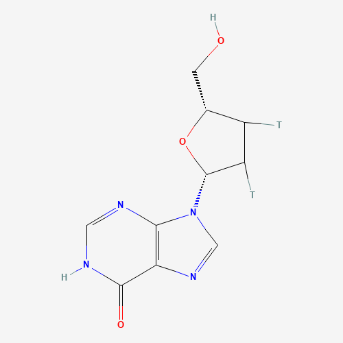 9-[(2R,5S)-5-(hydroxymethyl)-3,4-ditritiooxolan-2-yl]-3H-purin-6-one (CAS: 124516-24-1) - Related Chemical Product