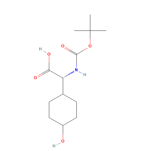 (2R)-2-(4-hydroxycyclohexyl)-2-[(2-methylpropan-2-yl)oxycarbonylamino]acetic acid (CAS: 130624-89-4) - Related Chemical Product