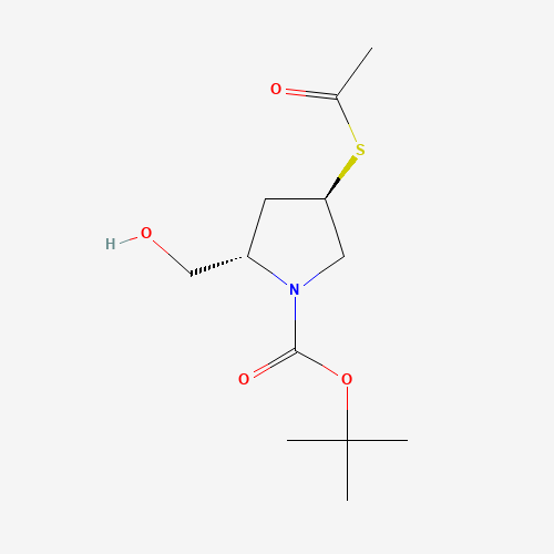 tert-butyl (2S,4R)-4-acetylsulfanyl-2-(hydroxymethyl)pyrrolidine-1-carboxylate (CAS: 148017-39-4) - Related Chemical Product