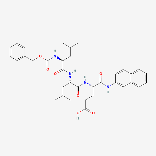 (4S)-4-[[(2S)-4-methyl-2-[[(2S)-4-methyl-2-(phenylmethoxycarbonylamino)pentanoyl]amino]pentanoyl]amino]-5-(naphthalen-2-ylamino)-5-oxopentanoic acid (CAS: 75873-85-7) - Related Chemical Product