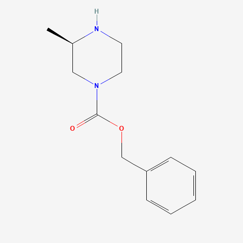 benzyl (3R)-3-methylpiperazine-1-carboxylate (CAS: 623586-00-5) - Chemical Structure and Molecular Formula 