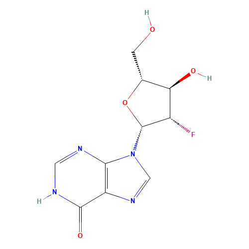 9-[(2R,3S,4R,5R)-3-fluoro-4-hydroxy-5-(hydroxymethyl)oxolan-2-yl]-3H-purin-6-one (CAS: 98983-40-5) - Related Chemical Product