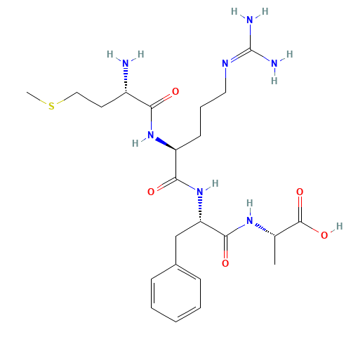 (2S)-2-[[(2S)-2-[[(2S)-2-[[(2S)-2-amino-4-methylsulfanylbutanoyl]amino]-5-(diaminomethylideneamino)pentanoyl]amino]-3-phenylpropanoyl]amino]propanoic acid (CAS: 67368-29-0) - Related Chemical Product