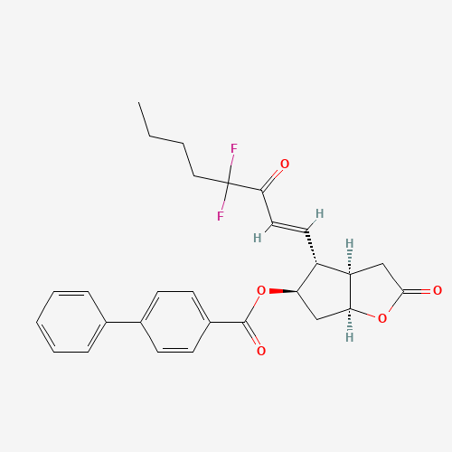 [(3aR,4R,5R,6aS)-4-[(E)-4,4-difluoro-3-oxooct-1-enyl]-2-oxo-3,3a,4,5,6,6a-hexahydrocyclopenta[b]furan-5-yl] 4-phenylbenzoate (CAS: 118583-35-0) - Related Chemical Product