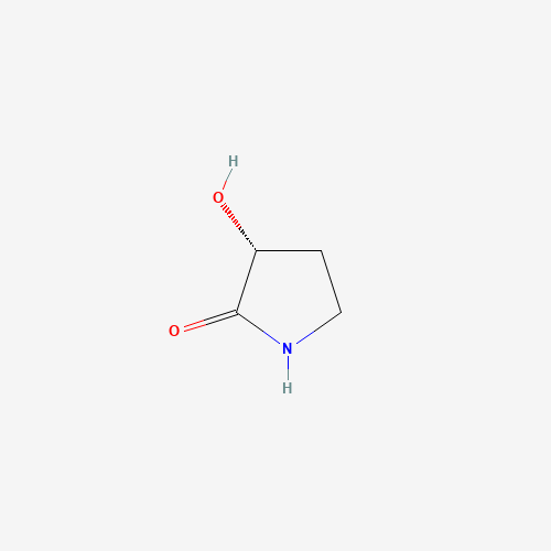 (3R)-3-hydroxypyrrolidin-2-one (CAS: 77510-50-0) - Chemical Structure and Molecular Formula 