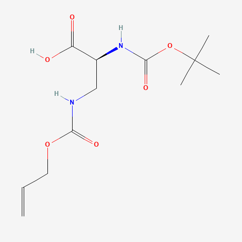 (2S)-2-[(2-methylpropan-2-yl)oxycarbonylamino]-3-(prop-2-enoxycarbonylamino)propanoic acid (CAS: 161561-83-7) - Related Chemical Product