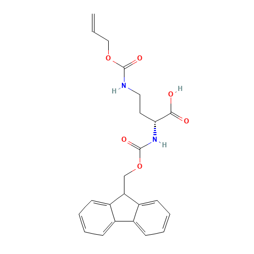 (2R)-2-(9H-fluoren-9-ylmethoxycarbonylamino)-4-(prop-2-enoxycarbonylamino)butanoic acid (CAS: 387824-78-4) - Related Chemical Product