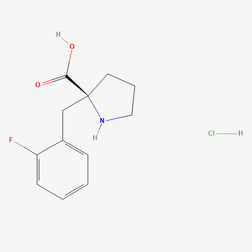(2S)-2-[(2-fluorophenyl)methyl]pyrrolidine-2-carboxylic acid;hydrochloride (CAS: 1217651-48-3) - Related Chemical Product