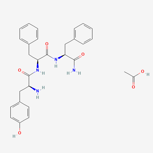 acetic acid;(2S)-2-amino-N-[(2S)-1-[[(2S)-1-amino-1-oxo-3-phenylpropan-2-yl]amino]-1-oxo-3-phenylpropan-2-yl]-3-(4-hydroxyphenyl)propanamide (CAS: 108322-09-4) - Related Chemical Product