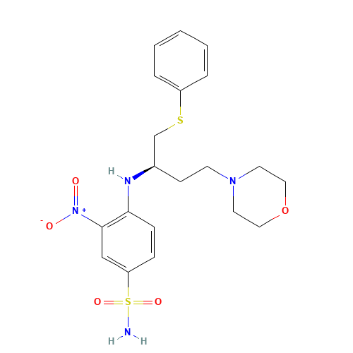 4-[[(2R)-4-morpholin-4-yl-1-phenylsulfanylbutan-2-yl]amino]-3-nitrobenzenesulfonamide (CAS: 872866-28-9) - Related Chemical Product