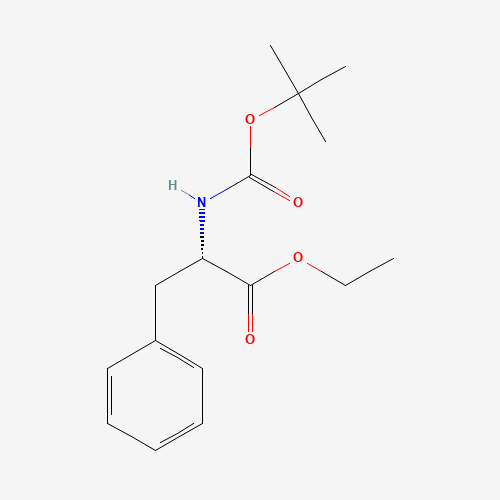 ethyl (2S)-2-[(2-methylpropan-2-yl)oxycarbonylamino]-3-phenylpropanoate (CAS: 4522-04-7) - Chemical Structure and Molecular Formula 