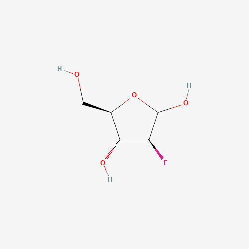 (3S,4R,5R)-3-fluoro-5-(hydroxymethyl)oxolane-2,4-diol (CAS: 125155-51-3) - Chemical Structure and Molecular Formula 