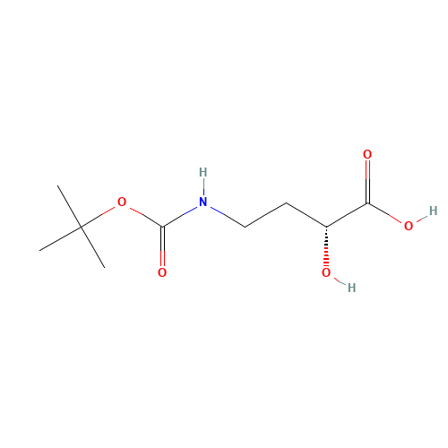 (2R)-2-hydroxy-4-[(2-methylpropan-2-yl)oxycarbonylamino]butanoic acid (CAS: 496918-28-6) - Related Chemical Product
