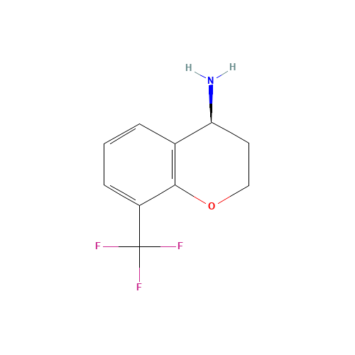 (4S)-8-(trifluoromethyl)-3,4-dihydro-2H-chromen-4-amine (CAS: 1228569-07-0) - Related Chemical Product