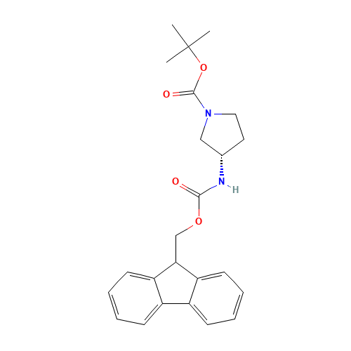 tert-butyl (3S)-3-(9H-fluoren-9-ylmethoxycarbonylamino)pyrrolidine-1-carboxylate (CAS: 307531-88-0) - Related Chemical Product
