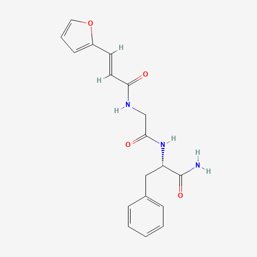(2S)-2-[[2-[[(E)-3-(furan-2-yl)prop-2-enoyl]amino]acetyl]amino]-3-phenylpropanamide (CAS: 26400-34-0) - Related Chemical Product