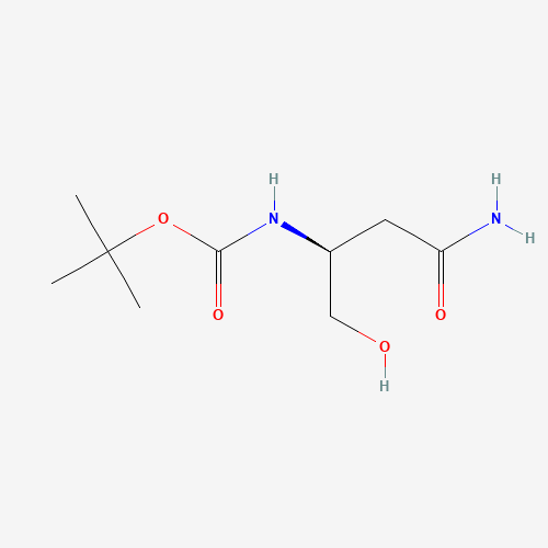 tert-butyl N-[(2S)-4-amino-1-hydroxy-4-oxobutan-2-yl]carbamate (CAS: 30044-67-8) - Related Chemical Product