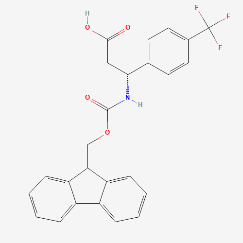 (3R)-3-(9H-fluoren-9-ylmethoxycarbonylamino)-3-[4-(trifluoromethyl)phenyl]propanoic acid (CAS: 517905-88-3) - Related Chemical Product