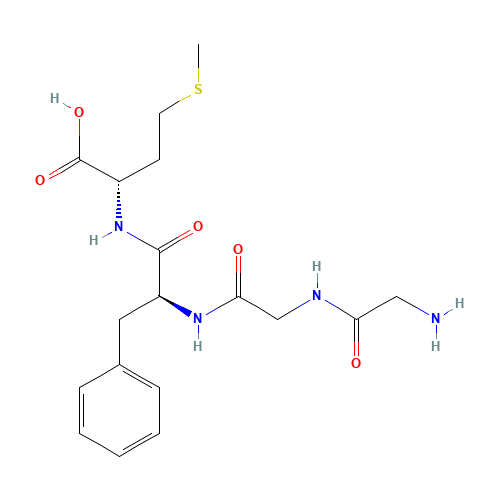 (2S)-2-[[(2S)-2-[[2-[(2-aminoacetyl)amino]acetyl]amino]-3-phenylpropanoyl]amino]-4-methylsulfanylbutanoic acid (CAS: 61370-88-5) - Related Chemical Product