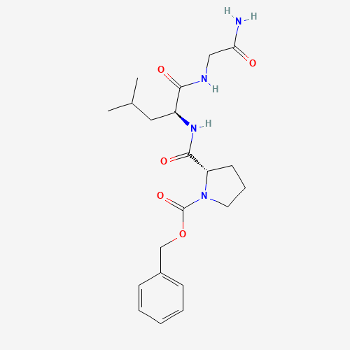 benzyl (2S)-2-[[(2S)-1-[(2-amino-2-oxoethyl)amino]-4-methyl-1-oxopentan-2-yl]carbamoyl]pyrrolidine-1-carboxylate (CAS: 14485-80-4) - Related Chemical Product