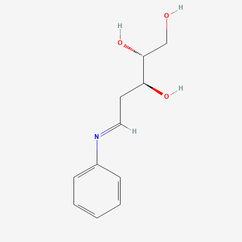 (2R,3S,4R)-6-anilino-2-(hydroxymethyl)oxane-3,4-diol (CAS: 136207-41-5) - Chemical Structure and Molecular Formula 