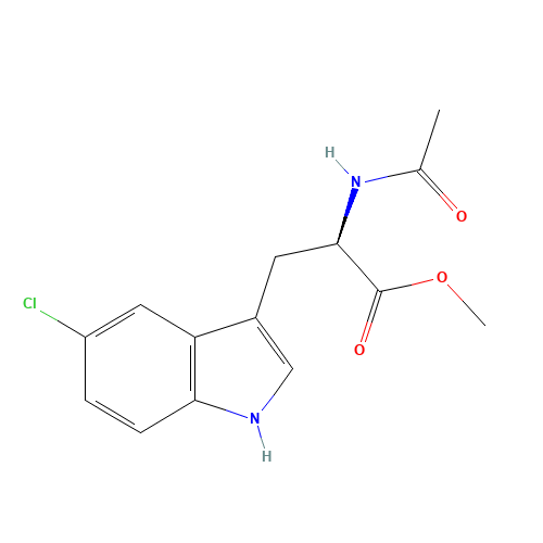 methyl (2R)-2-acetamido-3-(5-chloro-1H-indol-3-yl)propanoate (CAS: 114872-81-0) - Related Chemical Product