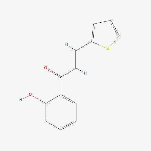 (E)-1-(2-hydroxyphenyl)-3-thiophen-2-ylprop-2-en-1-one (CAS: 2875-22-1) - Chemical Structure and Molecular Formula 