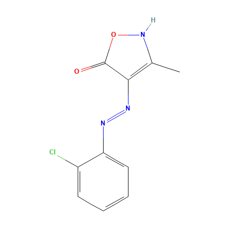 (4Z)-4-[(2-chlorophenyl)hydrazinylidene]-3-methyl-1,2-oxazol-5-one (CAS: 5707-69-7) - Related Chemical Product