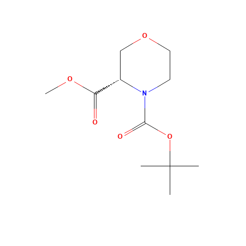 4-O-tert-butyl 3-O-methyl (3S)-morpholine-3,4-dicarboxylate (CAS: 215917-98-9) - Related Chemical Product