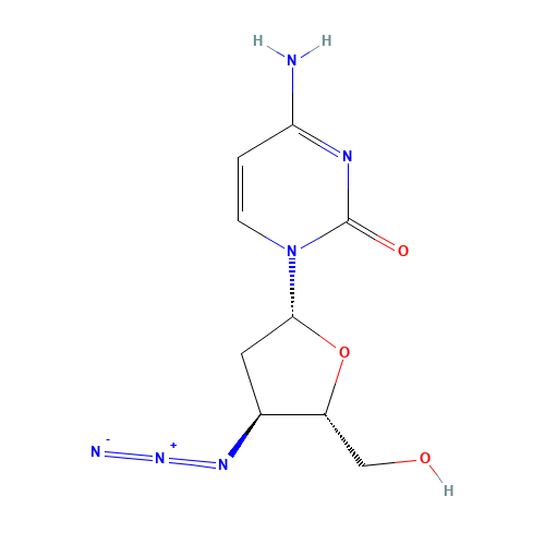 4-amino-1-[(2R,4S,5S)-4-azido-5-(hydroxymethyl)oxolan-2-yl]pyrimidin-2-one (CAS: 84472-89-9) - Related Chemical Product