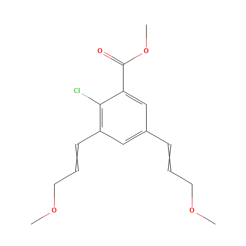 methyl 2-chloro-3,5-bis[(E)-3-methoxyprop-1-enyl]benzoate (CAS: 1266728-40-8) - Related Chemical Product