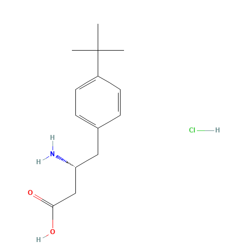 (3R)-3-amino-4-(4-tert-butylphenyl)butanoic acid;hydrochloride (CAS: 401916-47-0) - Related Chemical Product
