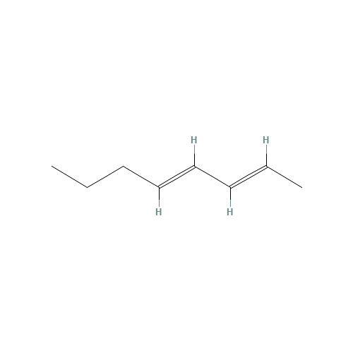 (2E,4E)-octa-2,4-diene (CAS: 13643-08-8) - Chemical Structure and Molecular Formula 