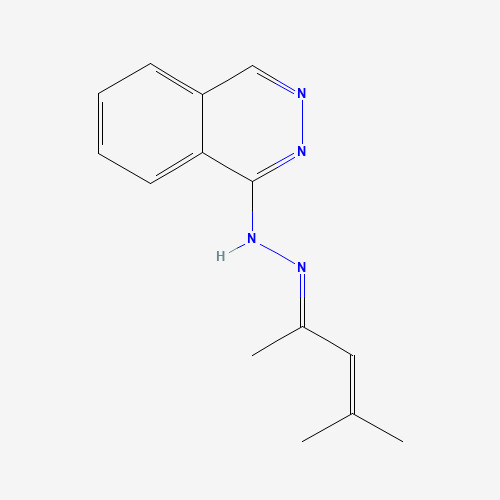 N-[(E)-4-methylpent-3-en-2-ylideneamino]phthalazin-1-amine (CAS: 36798-79-5) - Chemical Structure and Molecular Formula 