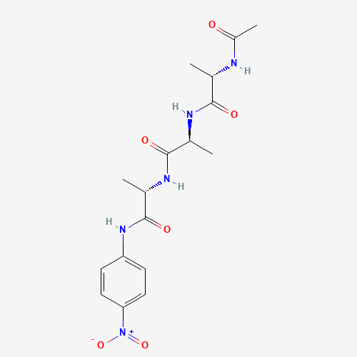 (2S)-2-acetamido-N-[(2S)-1-[[(2S)-1-(4-nitroanilino)-1-oxopropan-2-yl]amino]-1-oxopropan-2-yl]propanamide (CAS: 40817-33-2) - Chemical Structure and Molecular Formula 