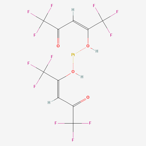 (Z)-1,1,1,5,5,5-hexafluoro-4-hydroxypent-3-en-2-one;platinum (CAS: 65353-51-7) - Chemical Structure and Molecular Formula 