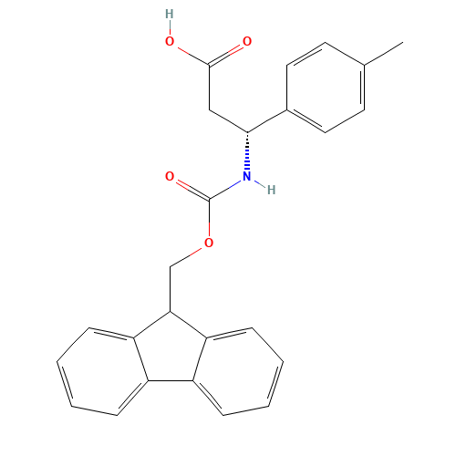 (3R)-3-(9H-fluoren-9-ylmethoxycarbonylamino)-3-(4-methylphenyl)propanoic acid (CAS: 479064-98-7) - Related Chemical Product
