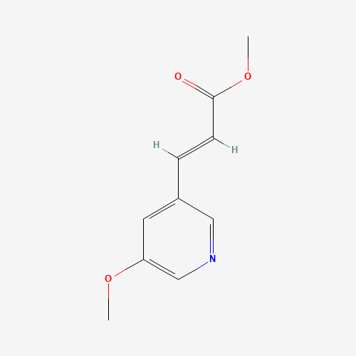 methyl (E)-3-(5-methoxypyridin-3-yl)prop-2-enoate (CAS: 1000896-01-4) - Chemical Structure and Molecular Formula 