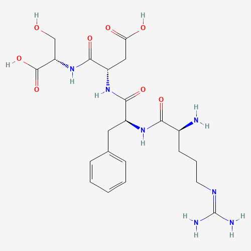 (3S)-3-[[(2S)-2-[[(2S)-2-amino-5-(diaminomethylideneamino)pentanoyl]amino]-3-phenylpropanoyl]amino]-4-[[(1S)-1-carboxy-2-hydroxyethyl]amino]-4-oxobutanoic acid (CAS: 102567-19-1) - Related Chemical Product