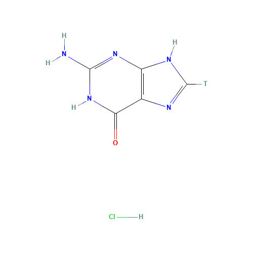 2-amino-8-tritio-3,7-dihydropurin-6-one;hydrochloride (CAS: 23199-21-5) - Related Chemical Product