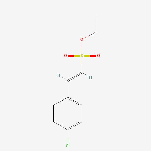 ethyl (E)-2-(4-chlorophenyl)ethenesulfonate (CAS: 73300-79-5) - Chemical Structure and Molecular Formula 