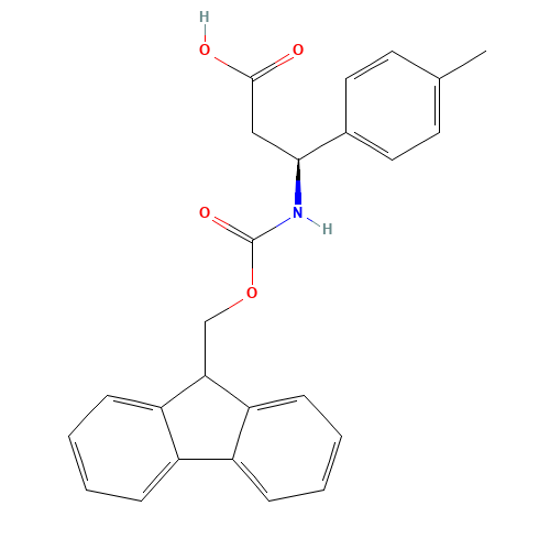 (3S)-3-(9H-fluoren-9-ylmethoxycarbonylamino)-3-(4-methylphenyl)propanoic acid (CAS: 479064-99-8) - Related Chemical Product