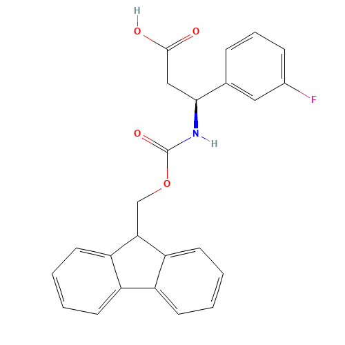 (3S)-3-(9H-fluoren-9-ylmethoxycarbonylamino)-3-(3-fluorophenyl)propanoic acid (CAS: 507472-14-2) - Related Chemical Product