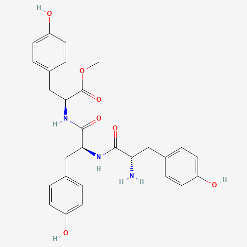 methyl (2S)-2-[[(2S)-2-[[(2S)-2-amino-3-(4-hydroxyphenyl)propanoyl]amino]-3-(4-hydroxyphenyl)propanoyl]amino]-3-(4-hydroxyphenyl)propanoate (CAS: 53566-70-4) - Related Chemical Product